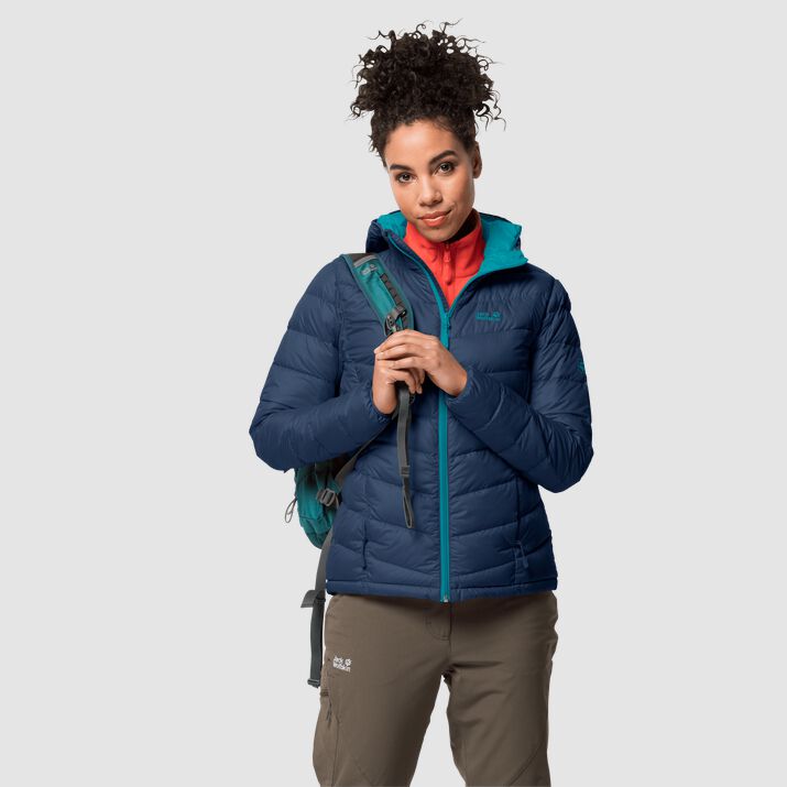 Jack Wolfskin Womens Helium Down Jacket Navy 218057BPV